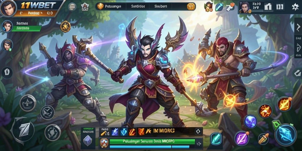 Tampilan menarik gameplay petualangan dalam 11WBET.