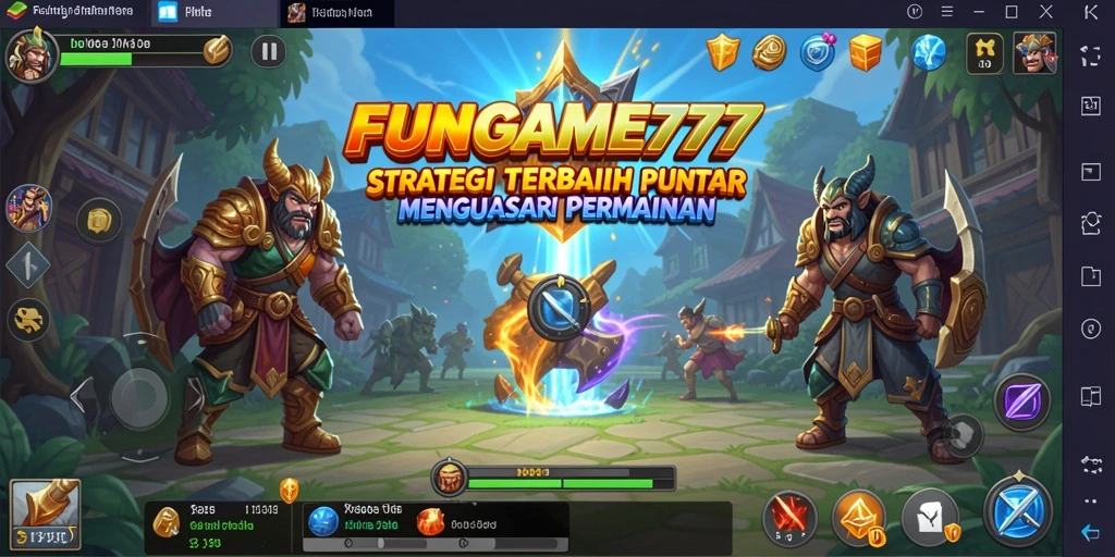Screenshot FUNGAME777 menampilkan momen menegangkan dalam gameplay Strategy.