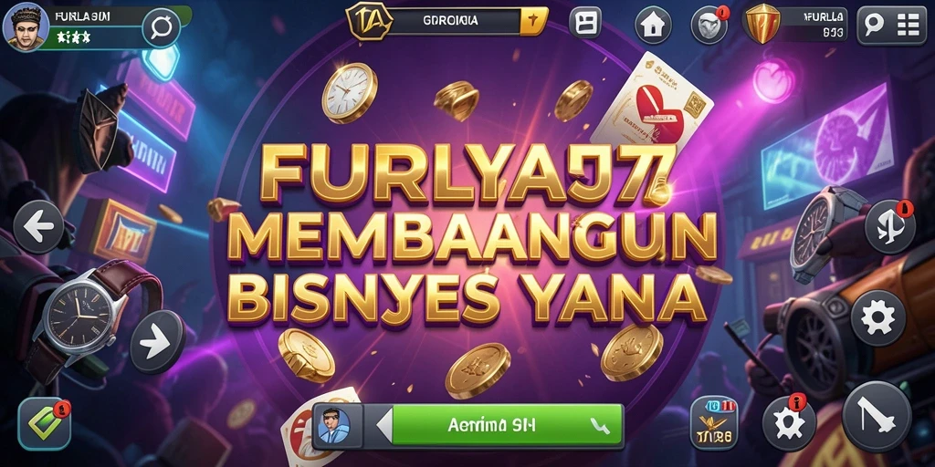 Screenshot gameplay FURLA77 menunjukkan serunya membangun bisnis Tycoon.