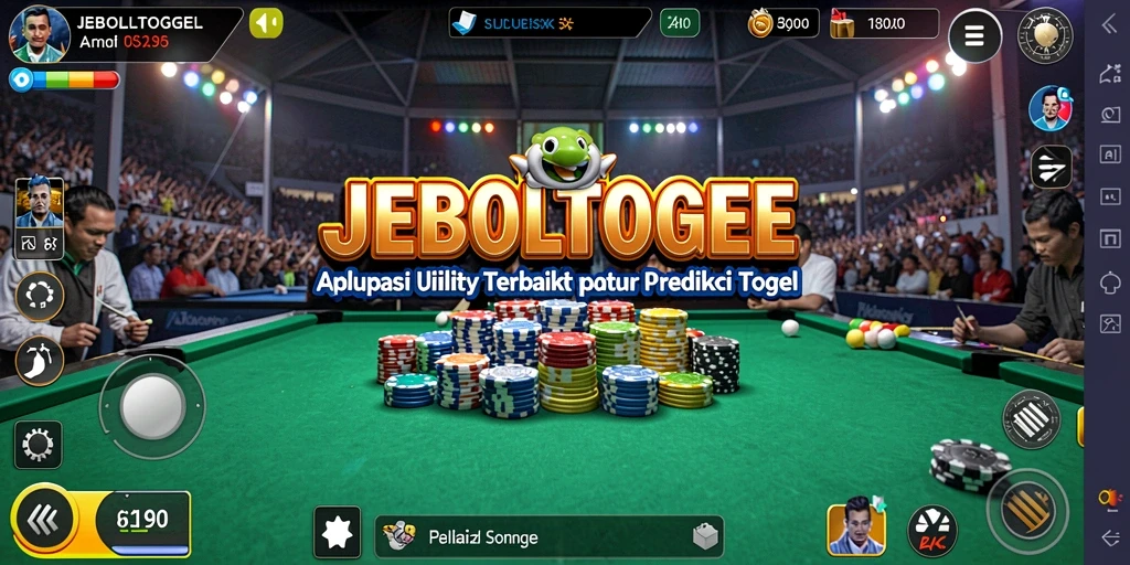 Tampilan antarmuka JEBOLTOGEL dengan fitur prediksi togel.