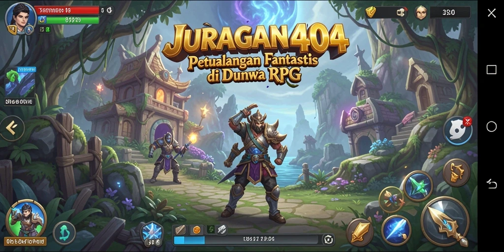 Tampilan gameplay epik dari JURAGAN404 dengan aksi seru.