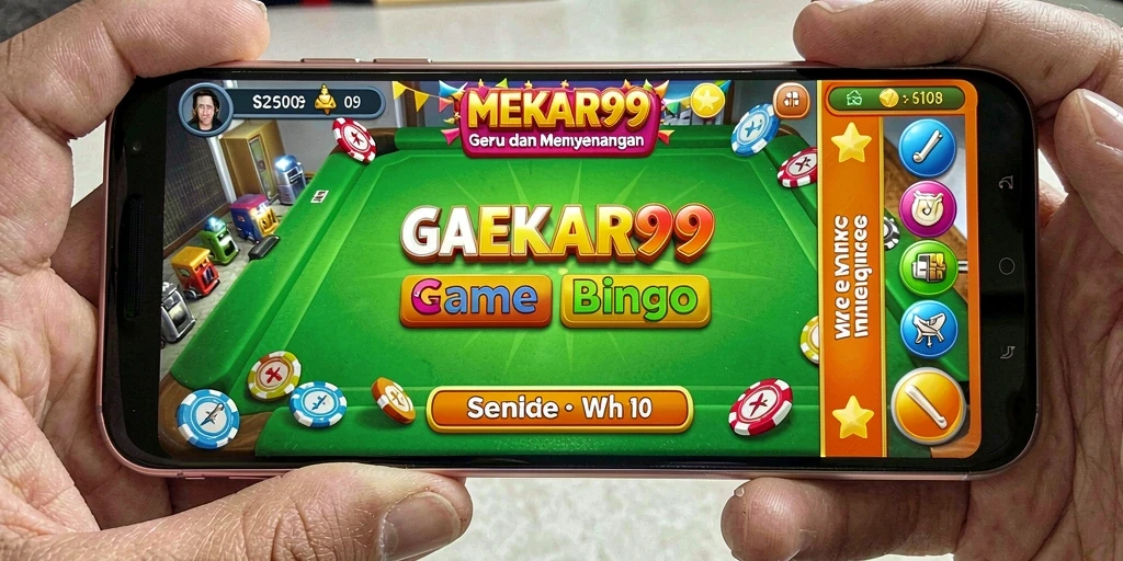 Tampilan gameplay seru dari aplikasi Bingo MEKAR99.