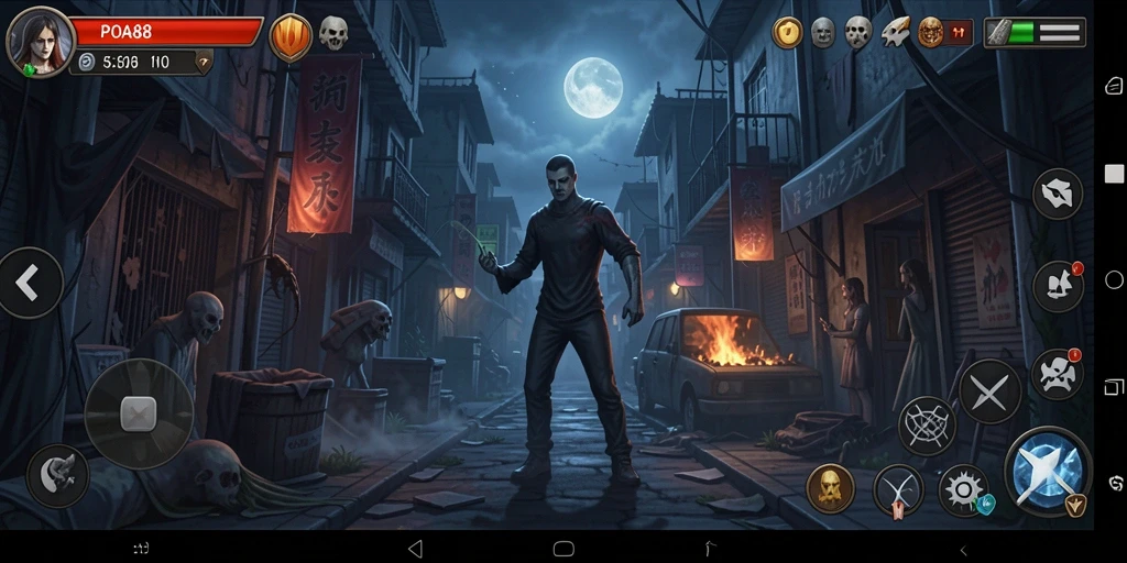 Tangkapan layar menampilkan momen menakutkan dari gameplay POA88.