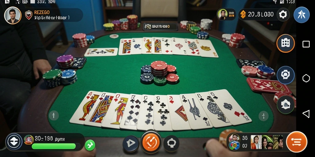 Tampilan seru gameplay Gaple di REZEGO.
