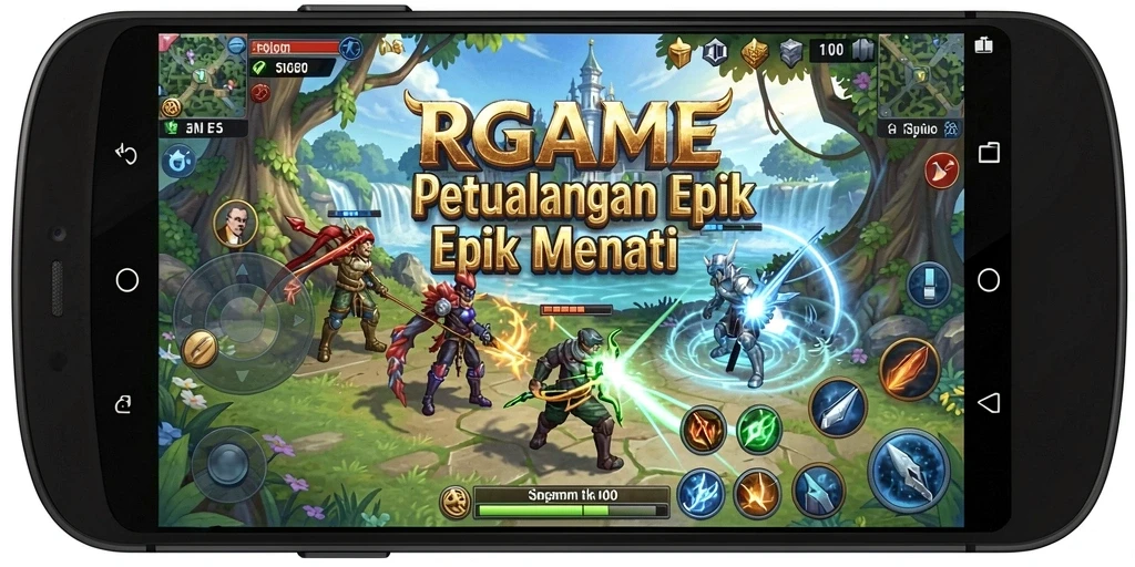 Tampilan seru gameplay RPGAME dengan petualangan menantang.