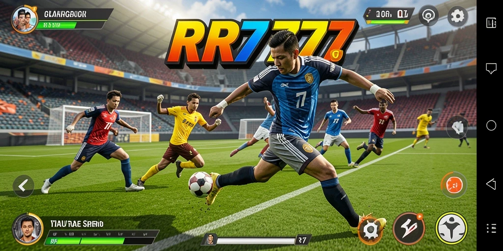 Tampilan gameplay <strong>RR777</strong> yang menegangkan dalam pertandingan olahraga.