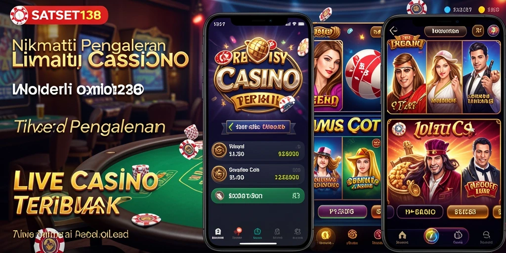 Tampilan gameplay Live Casino yang mendebarkan di SATSET138.