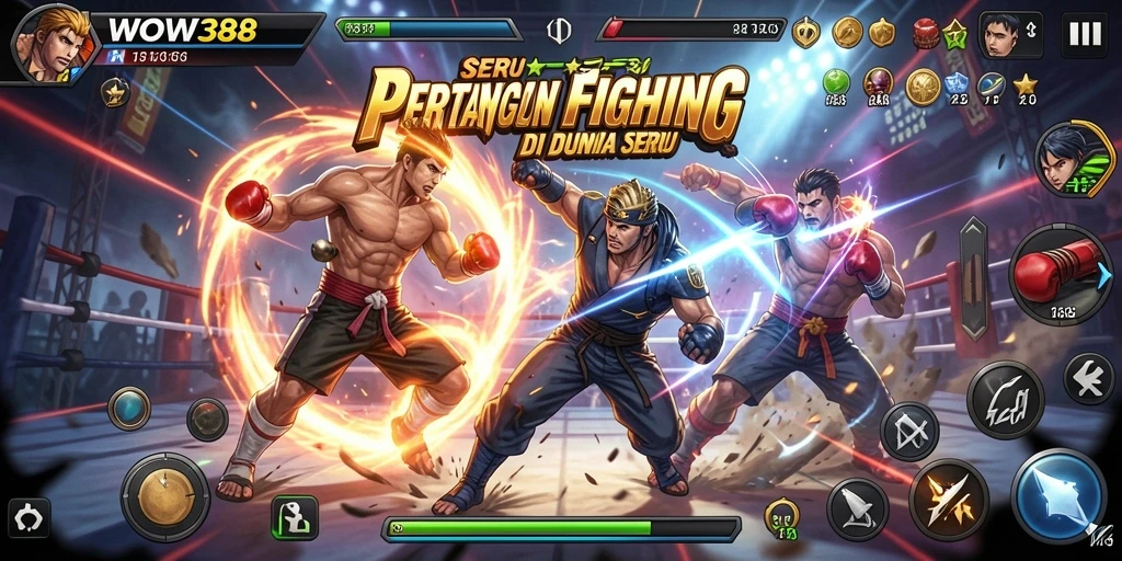 Tampilan seru pertarungan dalam game WOW388